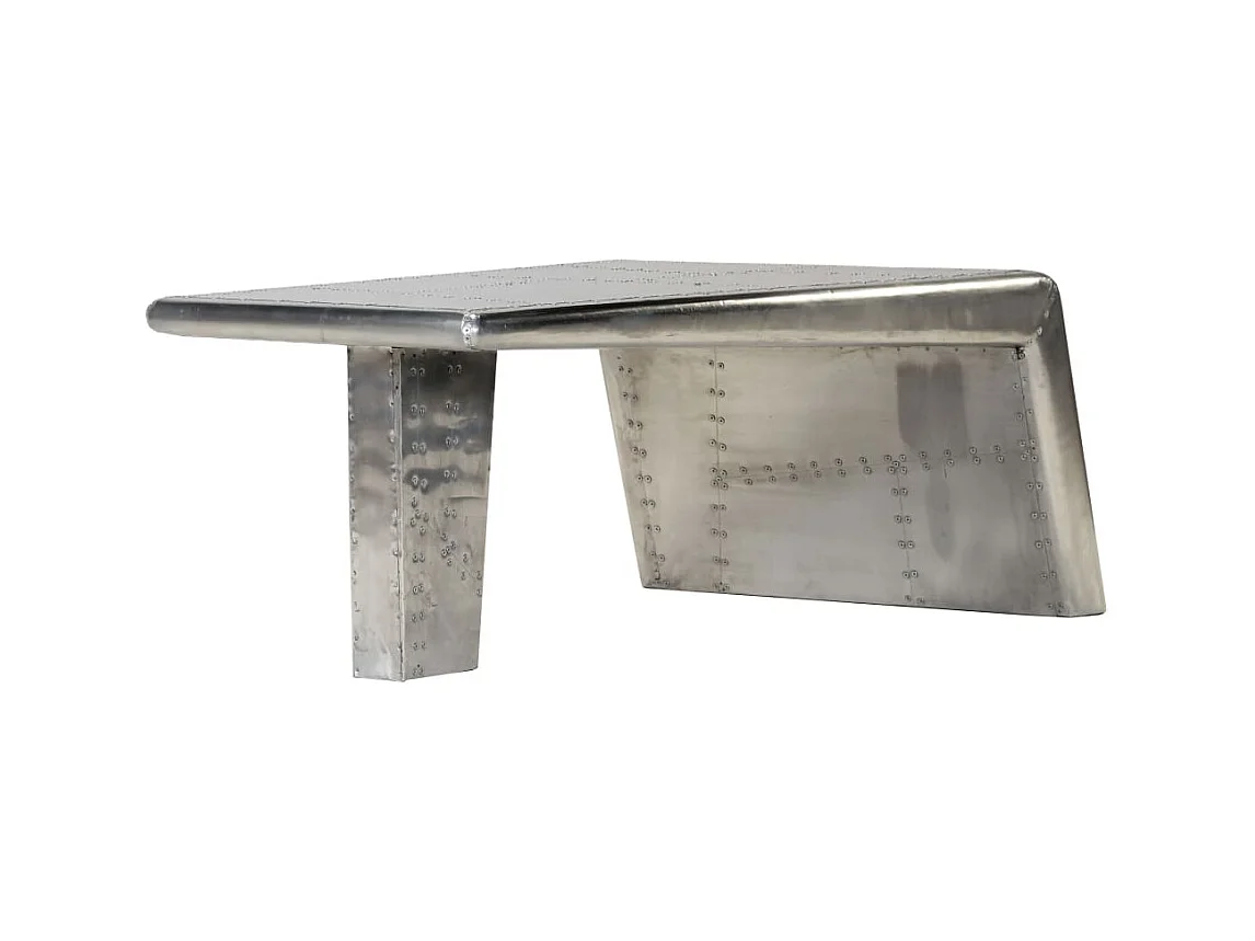 Mesa de centro estilo aviador vintage de aluminio ES66163