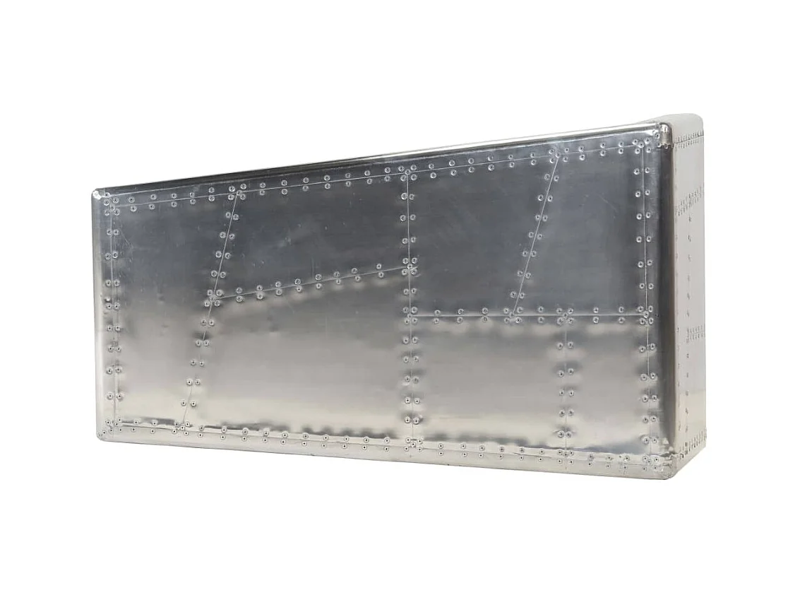 Mesa de centro estilo aviador vintage de aluminio ES66163