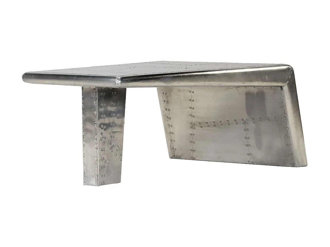 Table basse Aviator Style d'avion vintage Aluminium OFR93321 BonneVie Meuble