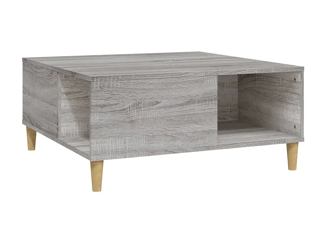 Mesa de centro 80x80x36,5 cm derivados madeira cinzento sonoma PT147559