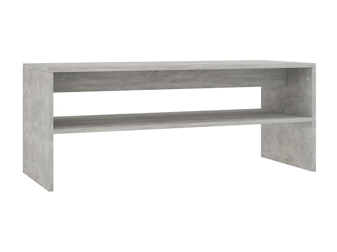 Table basse Gris cement 100 x 40 x 40 cm Aggloméré OFR21448 BonneVie Meuble