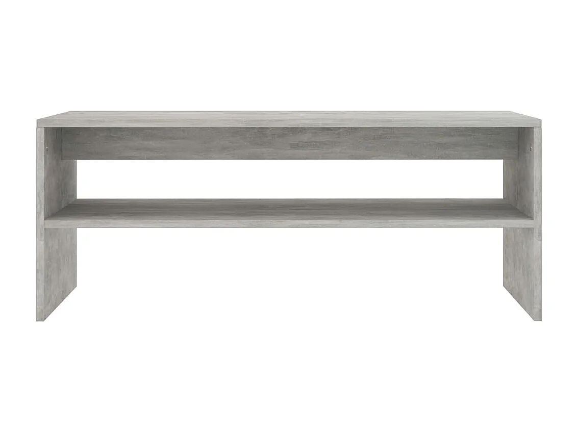 Table basse Gris cement 100 x 40 x 40 cm Aggloméré OFR21448 BonneVie Meuble