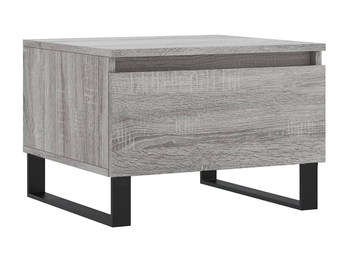 Mesas de centro 2 uds madera ingeniería gris Sonoma 50x46x35 cm ES68651