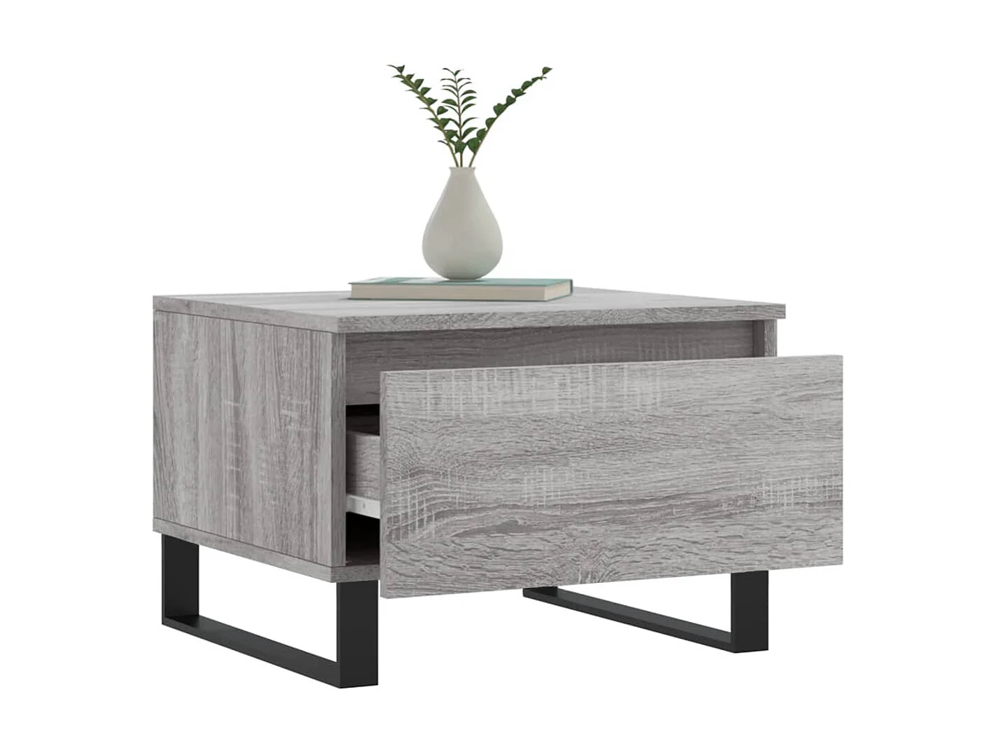 Tables basses 2 pcs sonoma gris 50x46x35 cm bois d'ingénierie OFR25523 BonneVie Meuble