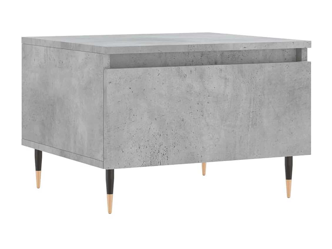 Tables basses 2 pcs gris béton 50x46x35 cm bois d'ingénierie OFR97301 BonneVie Meuble