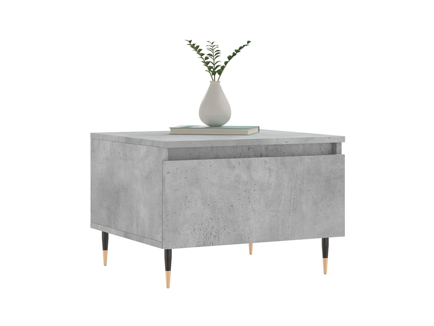 Tables basses 2 pcs gris béton 50x46x35 cm bois d'ingénierie OFR97301 BonneVie Meuble