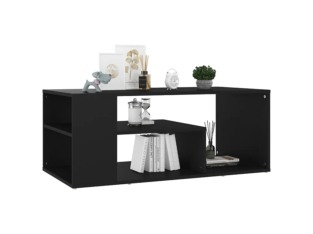 Salontafel 100x50x40 cm bewerkt hout zwart NL78907