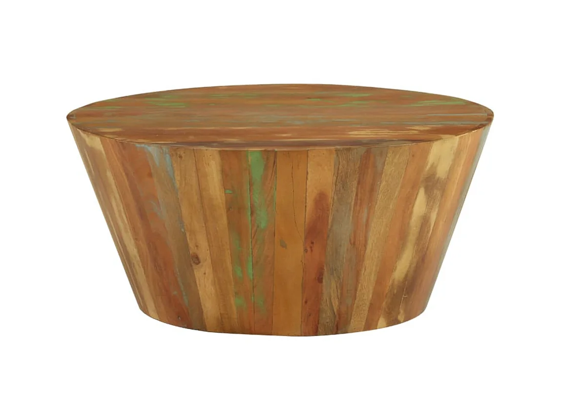 Salontafel Ø65x31 cm massief gerecycled hout NL33214