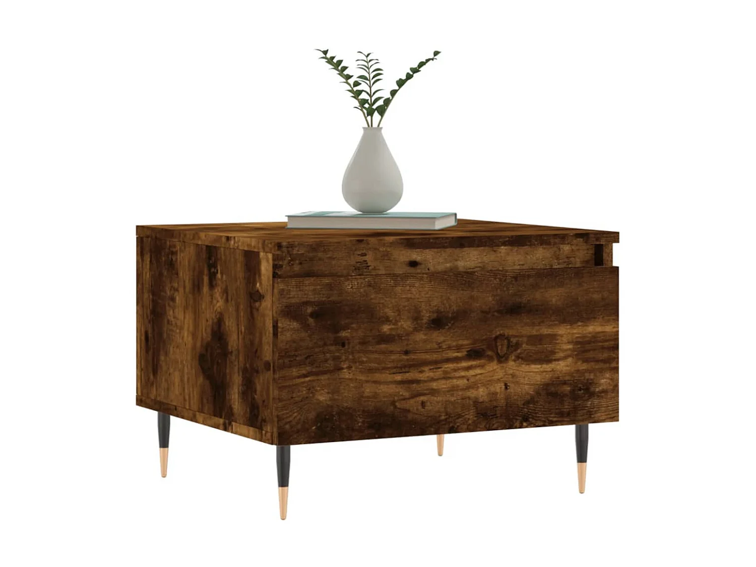 Tables basses 2 pcs chêne fumé 50x46x35 cm bois d'ingénierie OFR70579 BonneVie Meuble