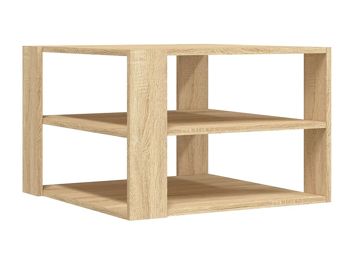 Salontafel 59,5x59,5x40 cm bewerkt hout sonoma eikenkleurig NL71147