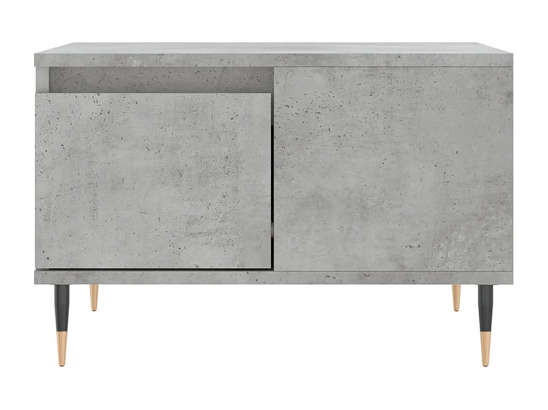 Mesa de centro 55x55x36,5 cm derivados madeira cinzento cimento PT628650