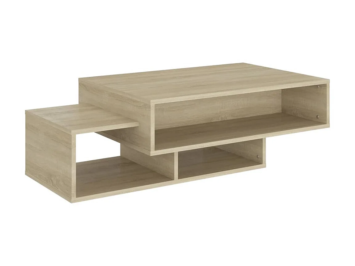 Table basse Chêne sonoma 105x55x32 cm Aggloméré OFR40362 BonneVie Meuble