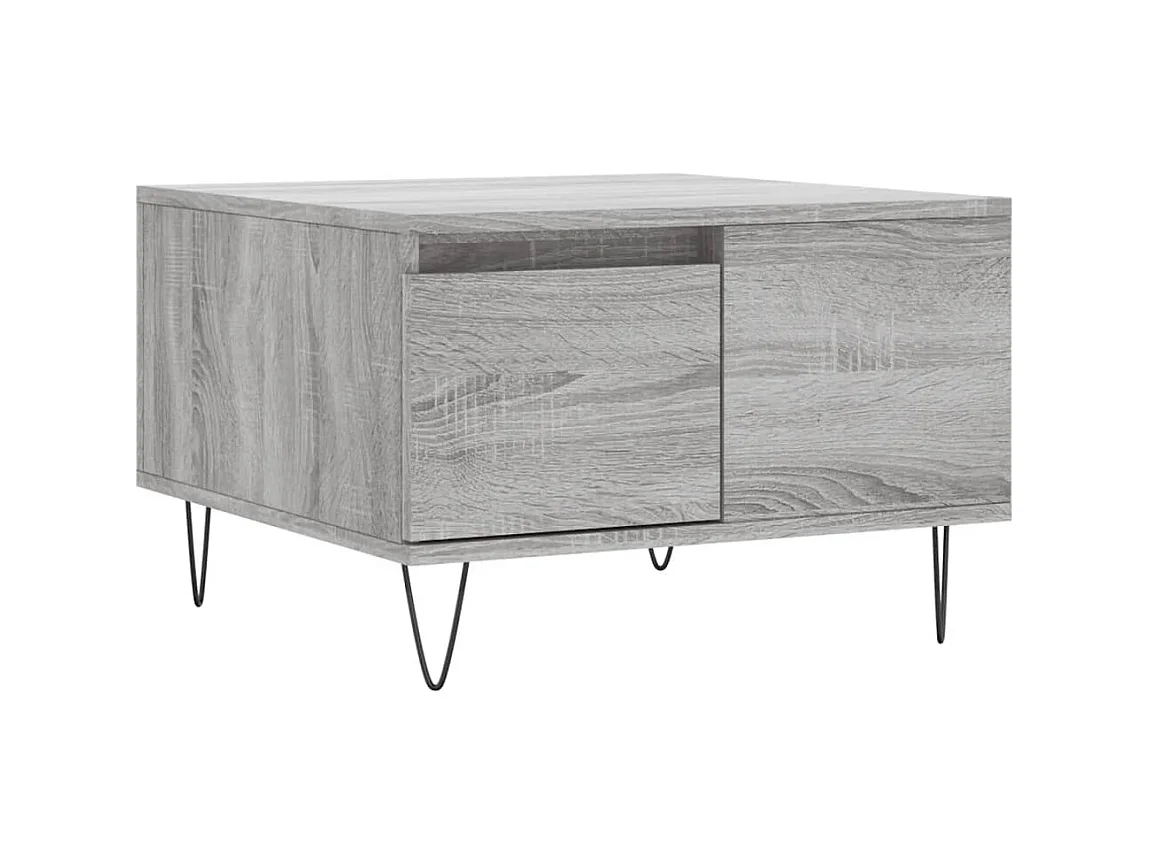 Mesa de centro 55x55x36,5 cm derivados de madeira cinza sonoma PT463518