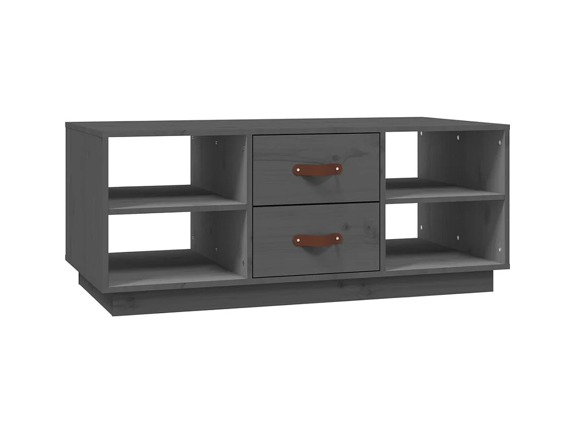 Salontafel 100x50x41 cm massief grenenhout grijs NL85230