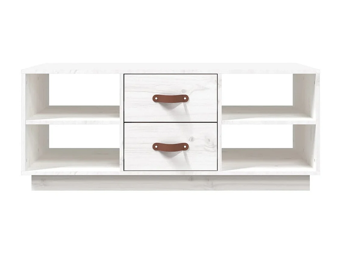 Mesa de centro 100x50x41 cm pinho maciço branco PT633702
