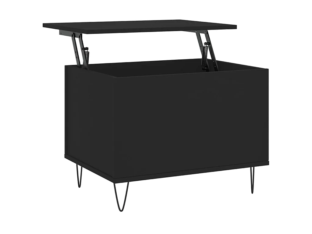 Salontafel 60x44,5x45 cm bewerkt hout zwart NL87995