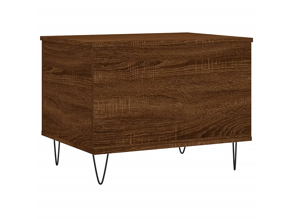 Table basse relevable Chêne marron 60x44,5x45 cm Bois d'ingénierie OFR90178 BonneVie Meuble