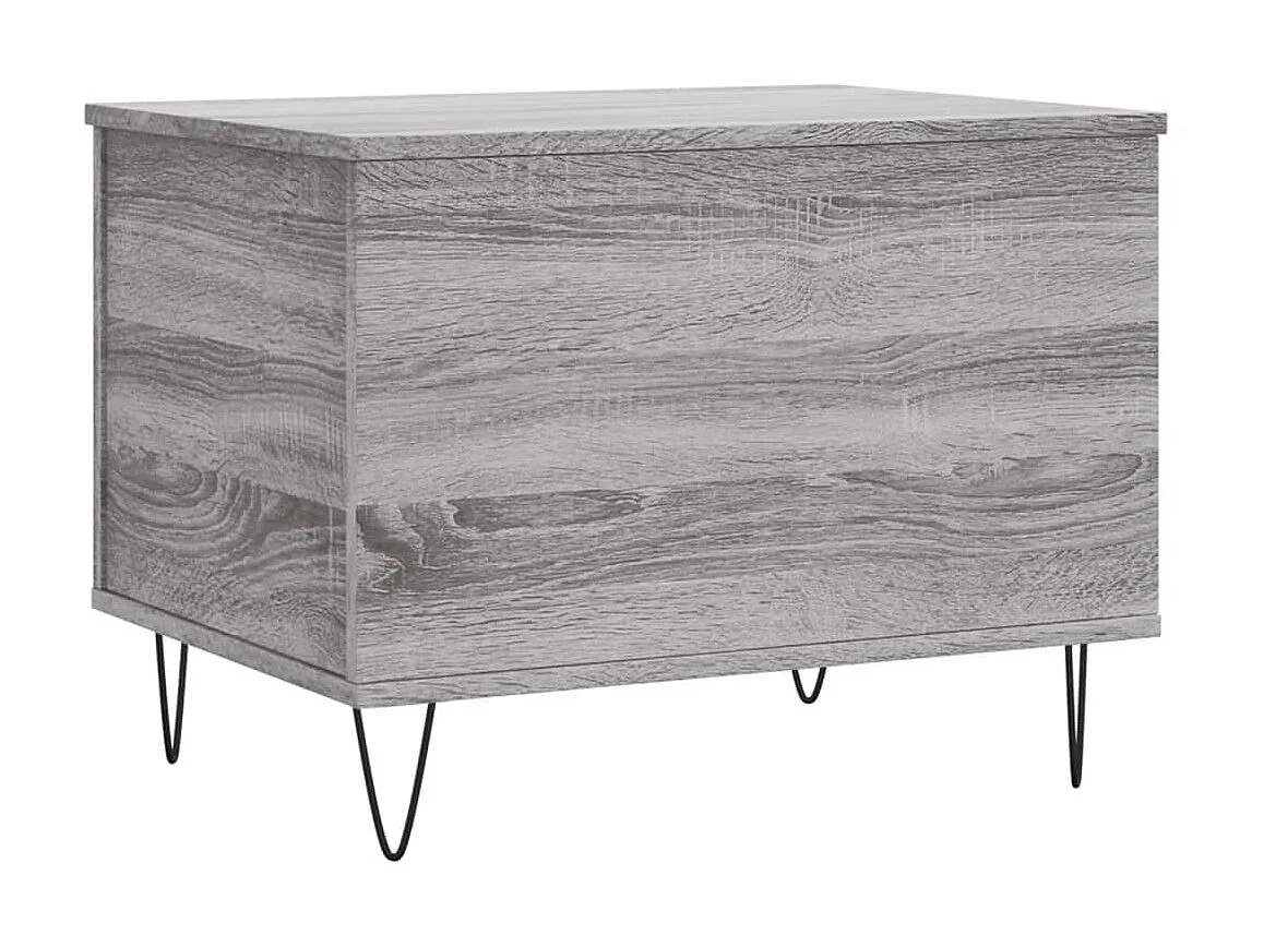 Salontafel 60x44,5x45 cm bewerkt hout grijs sonoma eikenkleurig NL87084