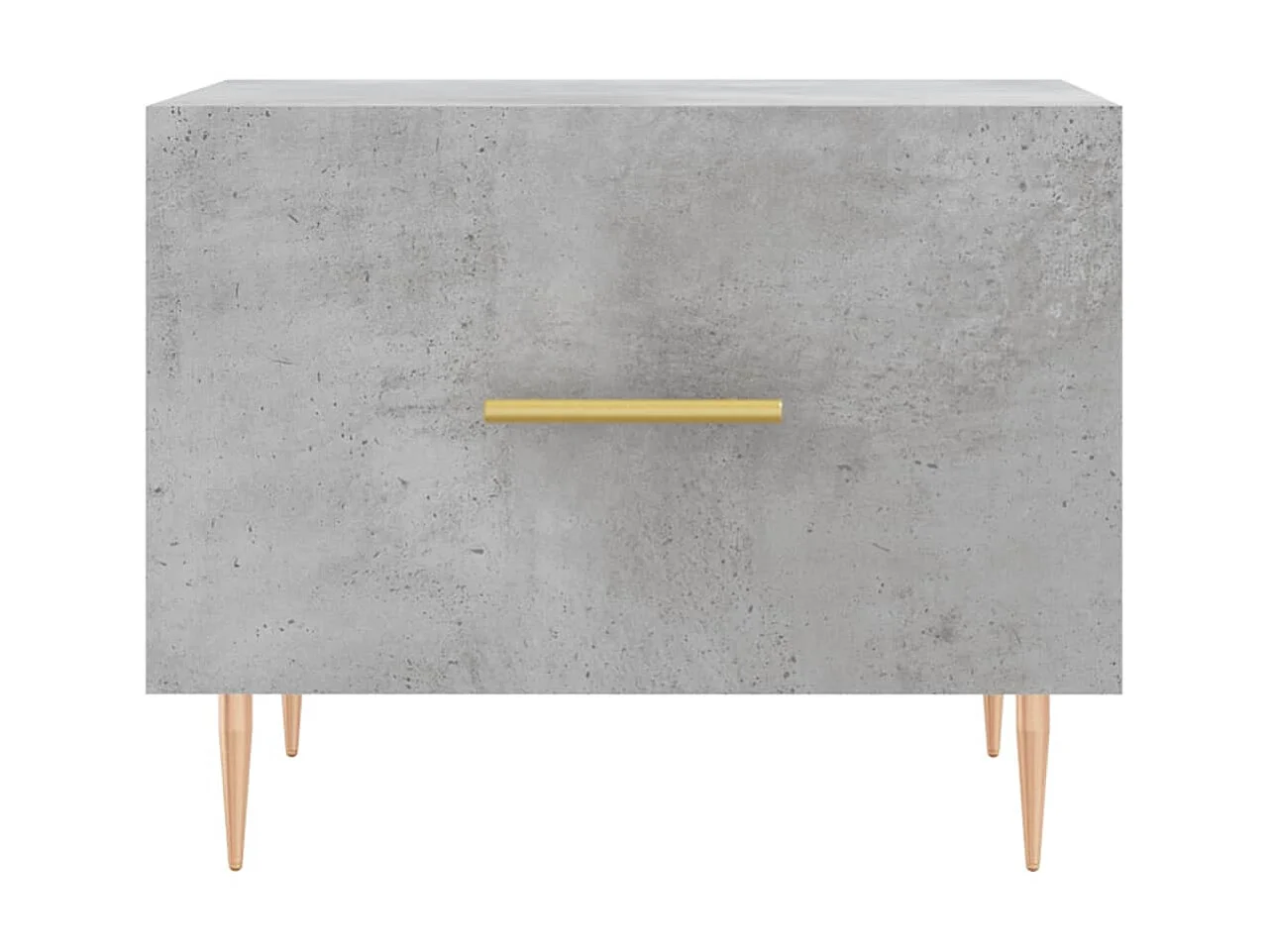 Table basse gris béton 50x50x40 cm bois d'ingénierie OFR75592 BonneVie Meuble