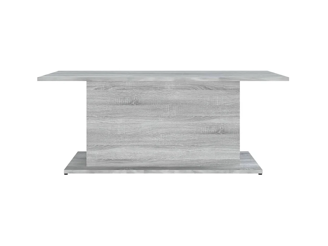 Table basse Sonoma gris 102x55,5x40 cm Aggloméré OFR93334 BonneVie Meuble