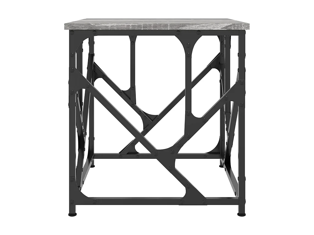 Salontafel 45x45x47,5 cm bewerkt hout grijs sonoma NL91189