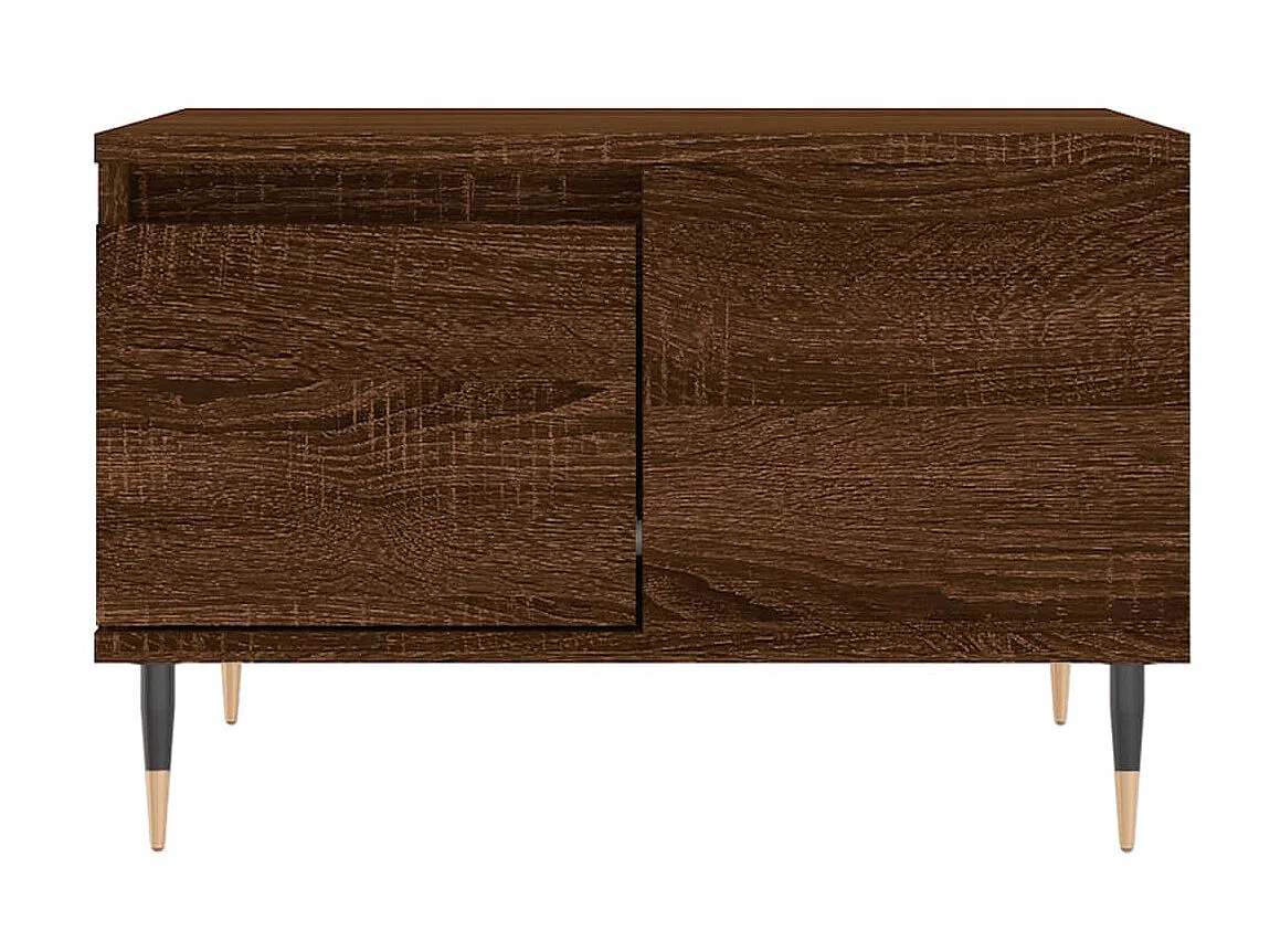 Mesa de centro 55x55x36,5cm derivados madeira carvalho castanho PT950711