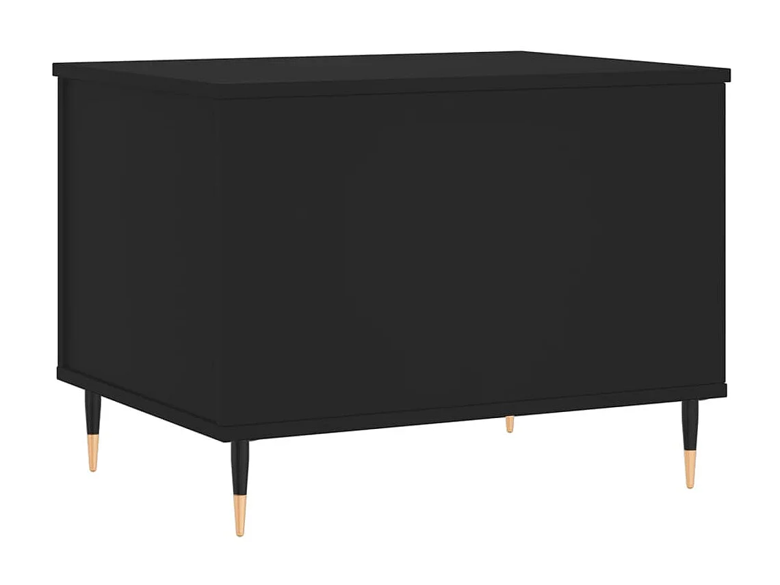 Mesa de centro madera contrachapada negro 60x44,5x45 cm ES217941