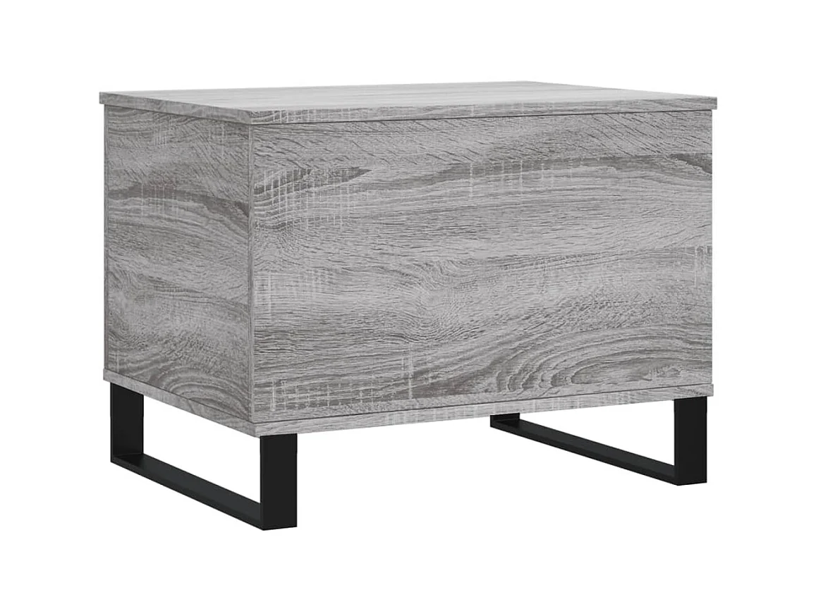 Table basse relevable Sonoma gris 60x44,5x45 cm Bois d'ingénierie OFR51236 BonneVie Meuble