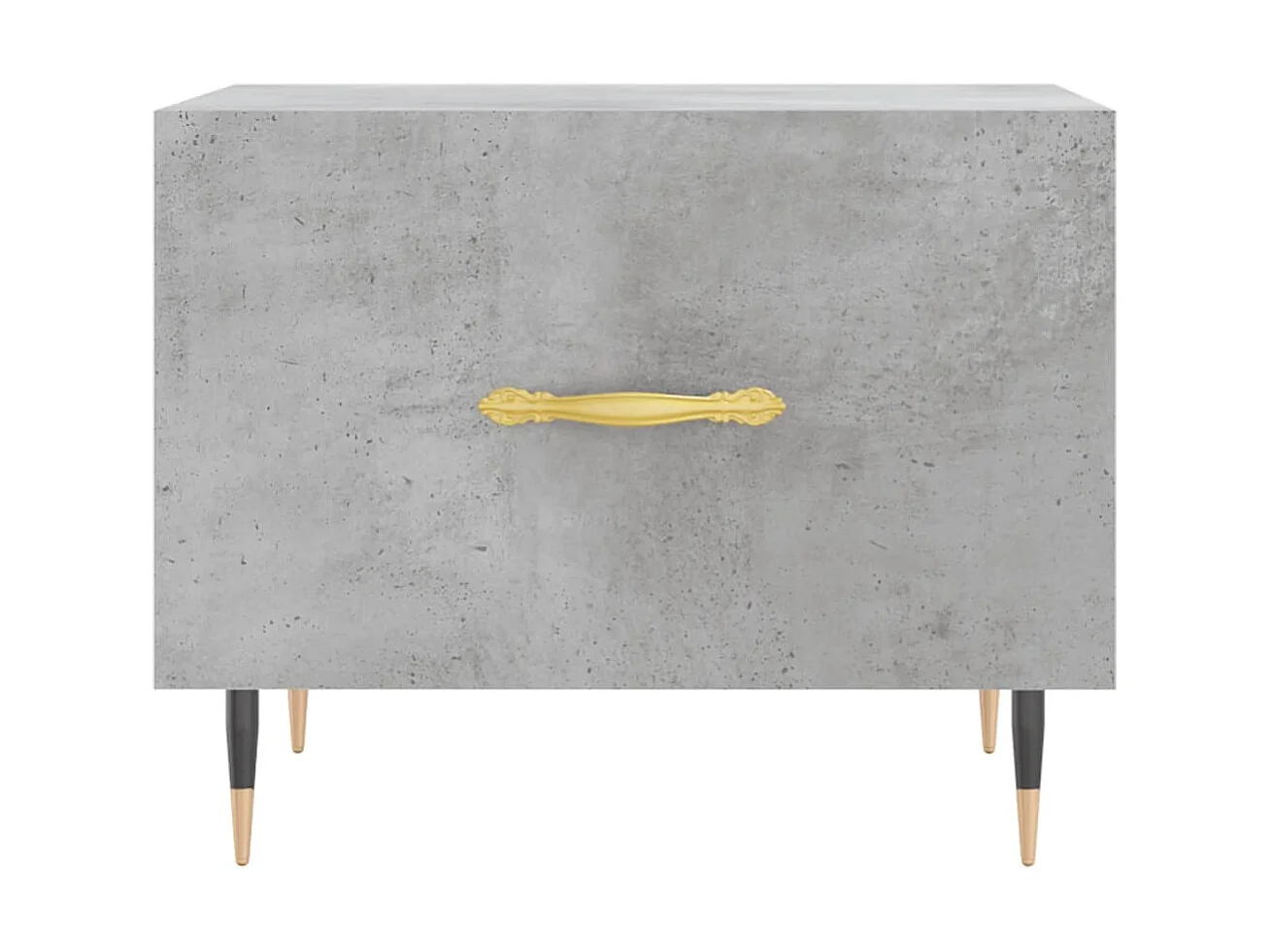 Table basse gris béton 50x50x40 cm bois d'ingénierie OFR95687 BonneVie Meuble