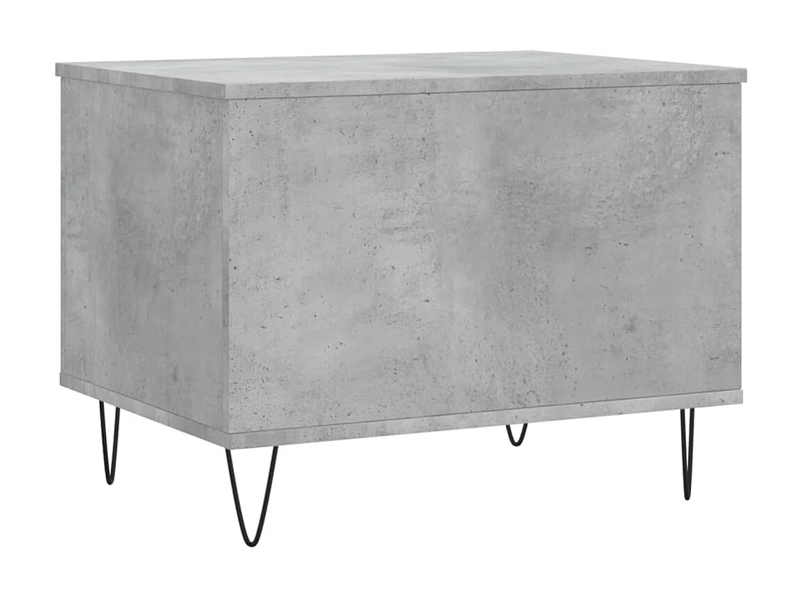 Mesa de centro madera contrachapada gris hormigón 60x44,5x45 cm ES835605