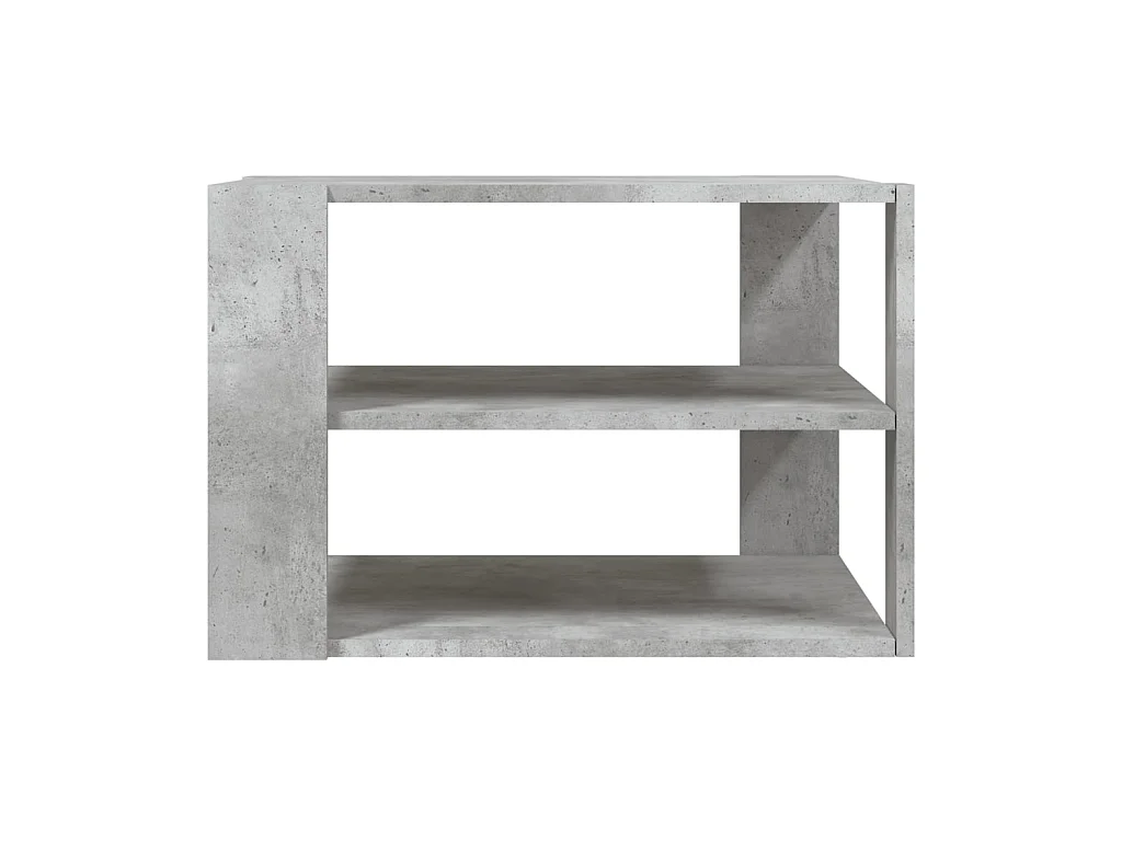 Table basse gris béton 59,5x59,5x40 cm bois d'ingénierie OFR42854 BonneVie Meuble