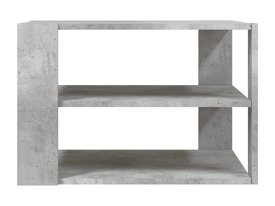 Table basse gris béton 59,5x59,5x40 cm bois d'ingénierie OFR42854 BonneVie Meuble