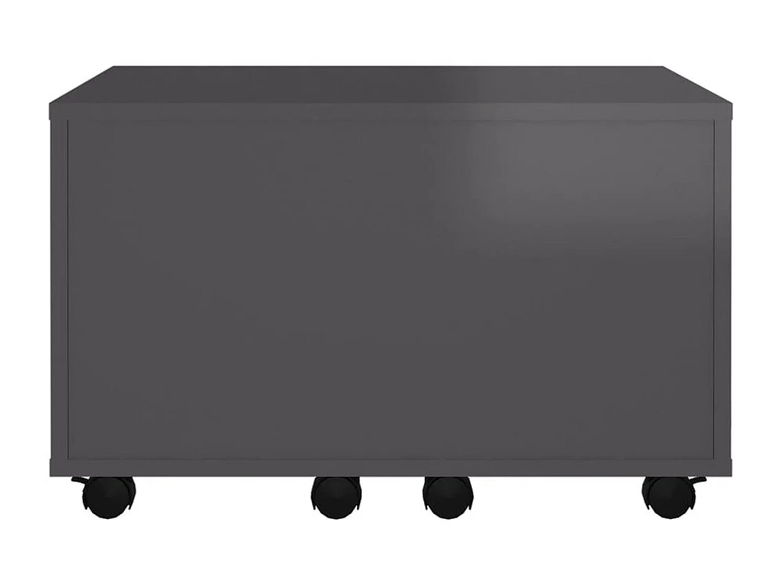 Salontafel 60x60x38 cm bewerkt hout hoogglans grijs NL12275