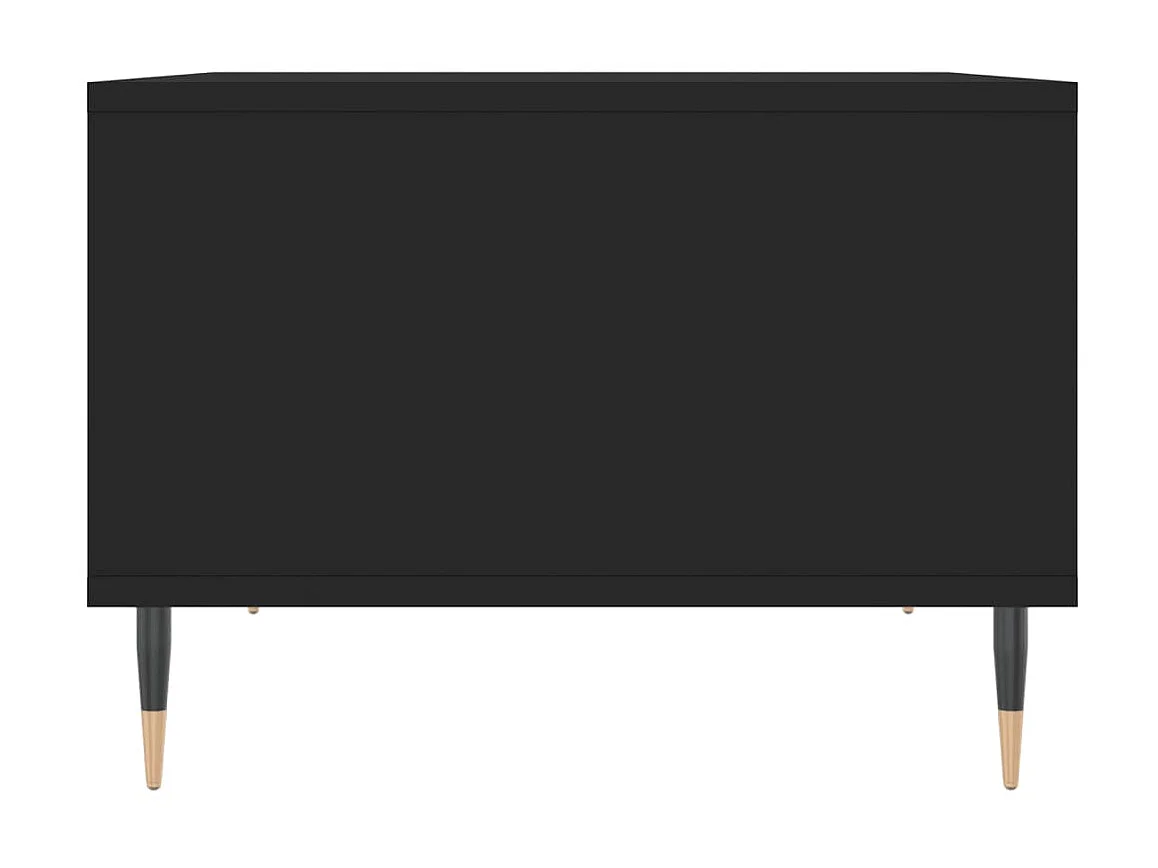 Table basse Noir 60x50x36,5 cm Bois d'ingénierie OFR12502 BonneVie Meuble