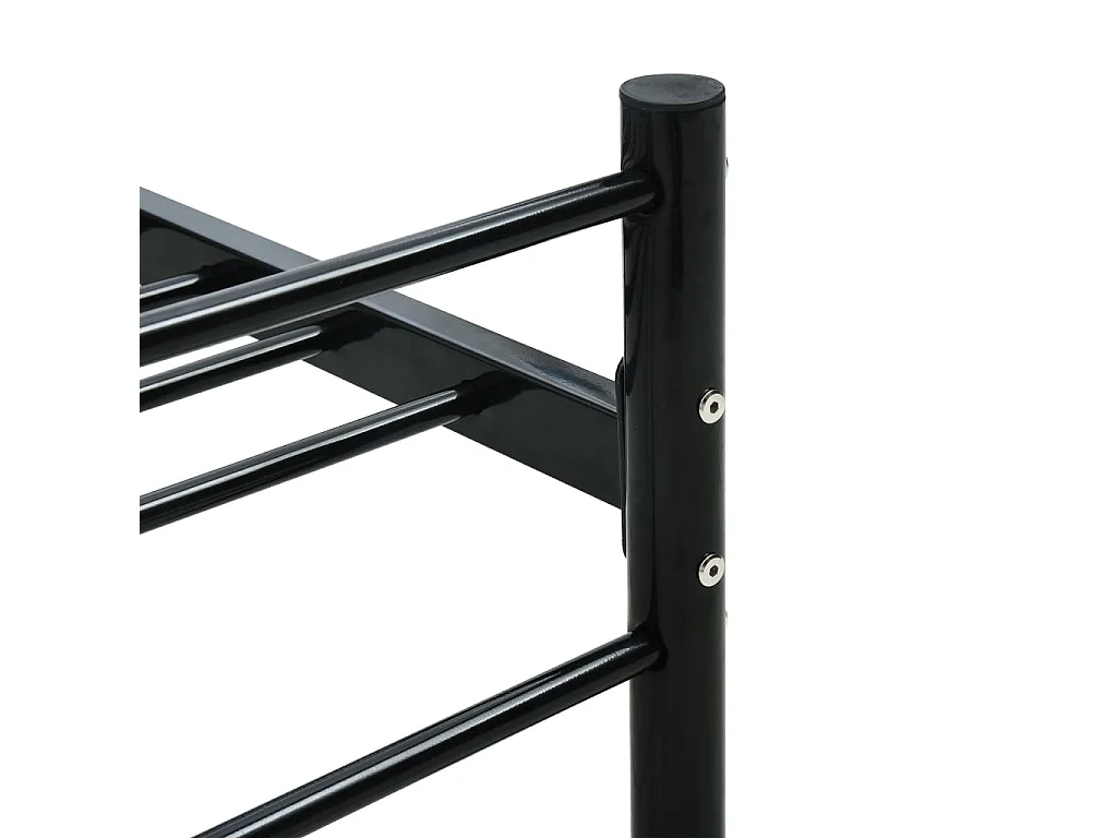 Cama 90x200 cm metal preto PT869499