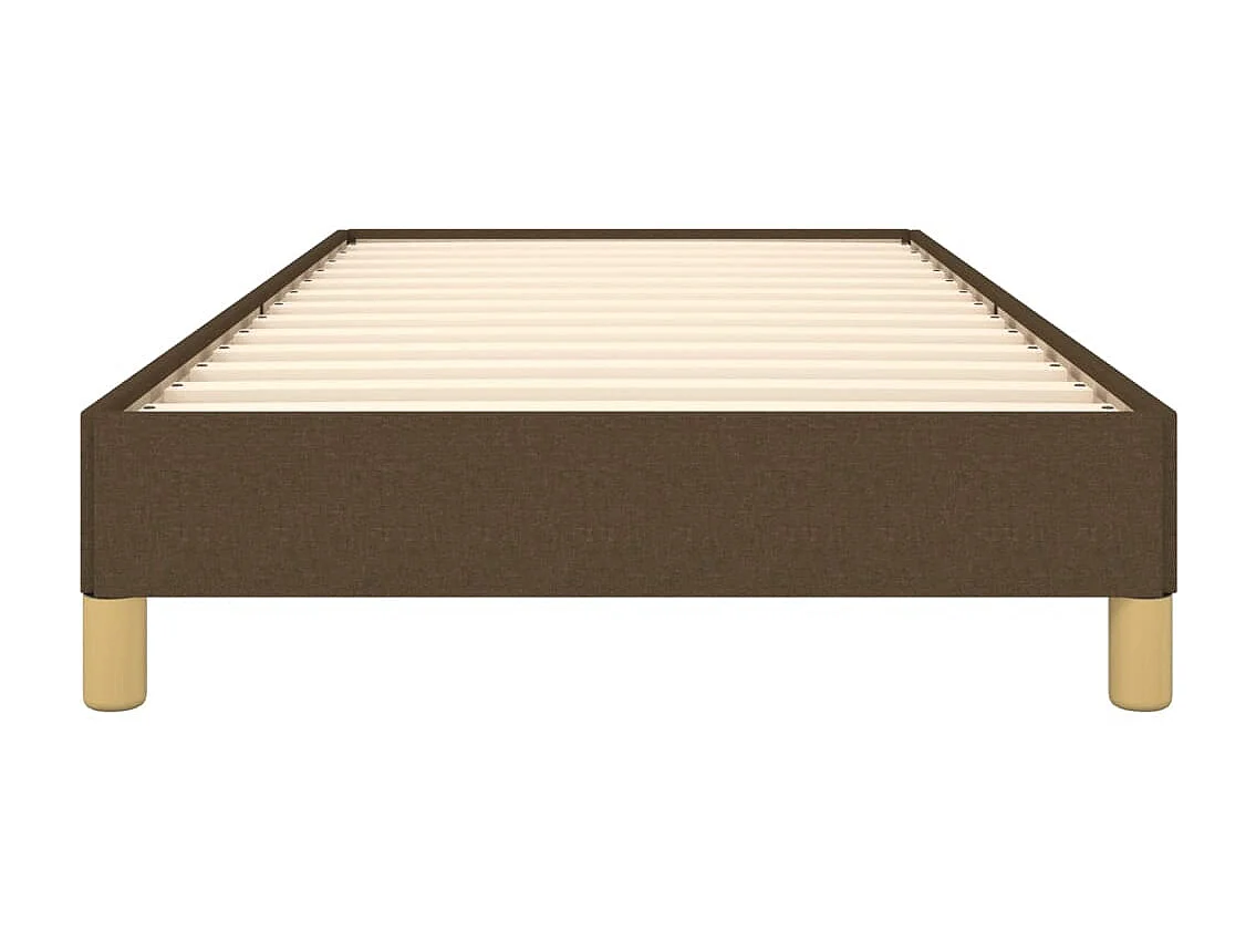 Lit-80x200 cm Marron foncé Tissu EGGB40138