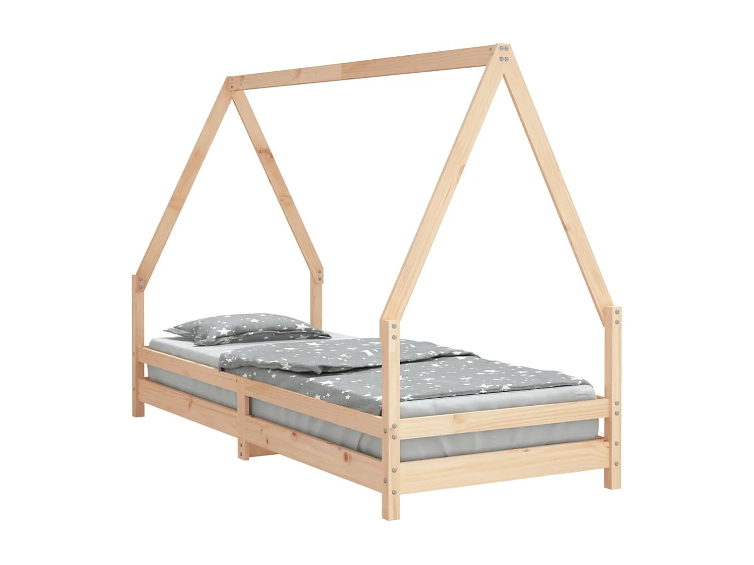 Lit-80x200 cm pour enfants bois de pin massif EGGB11491