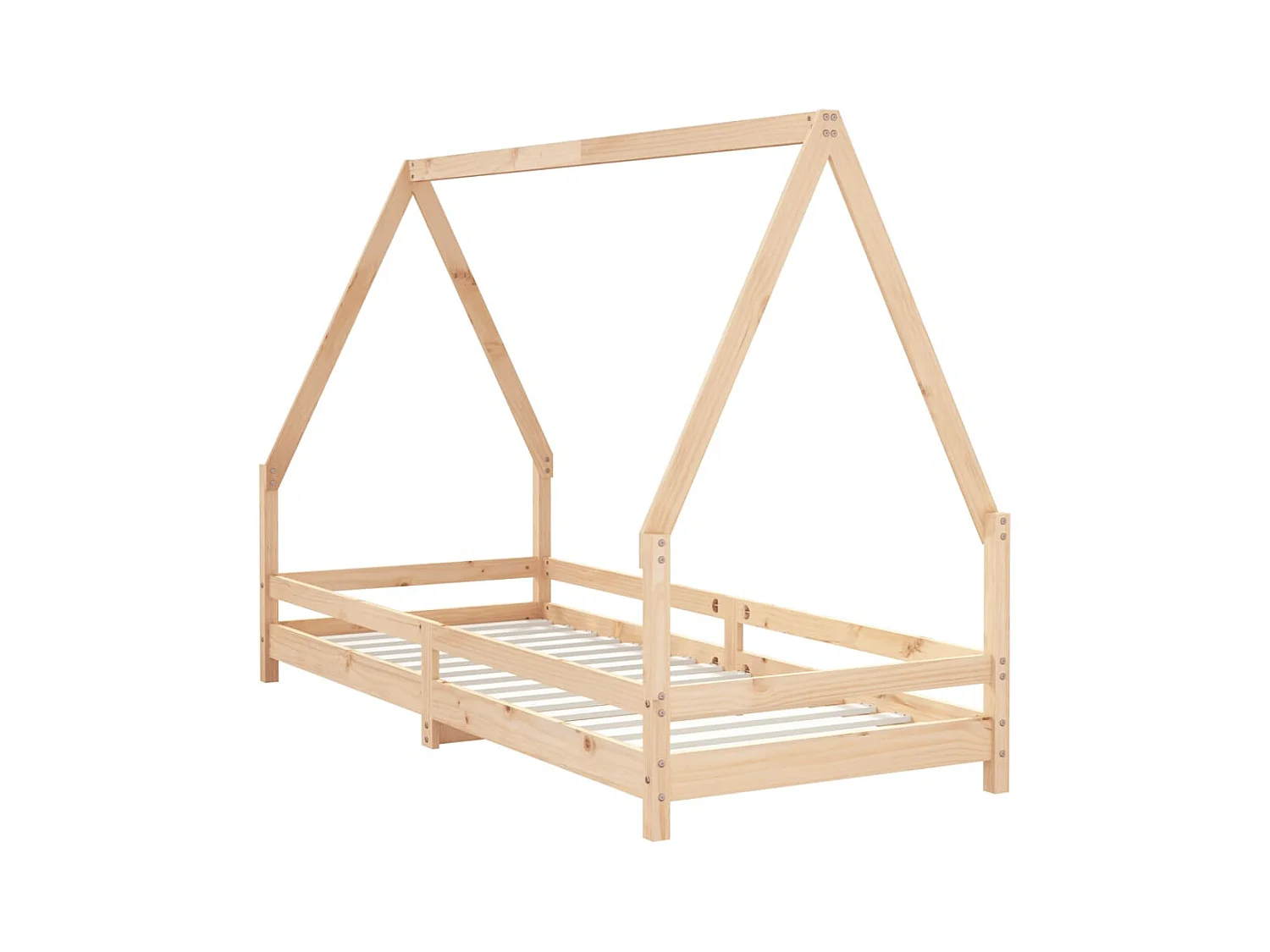 Kinderbedframe 80x200 cm massief grenenhout NL16196