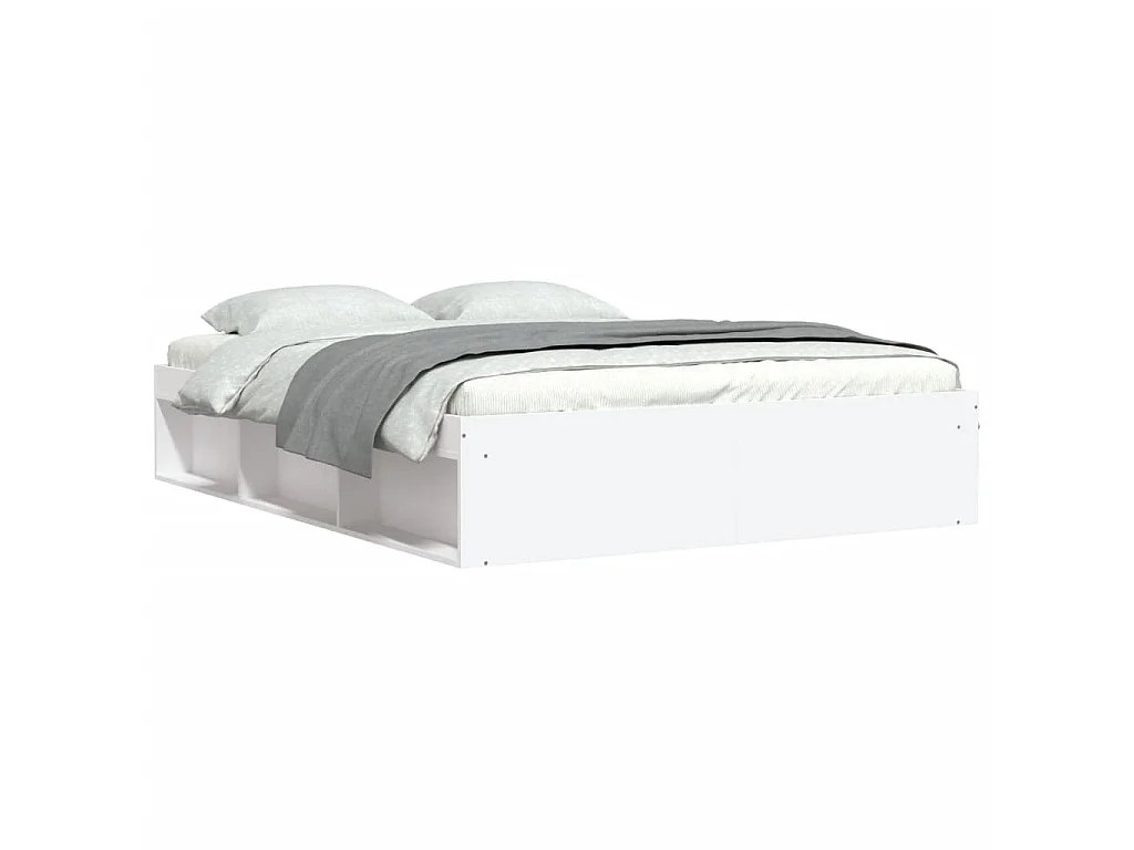 Cama 140x190 cm branco PT444617