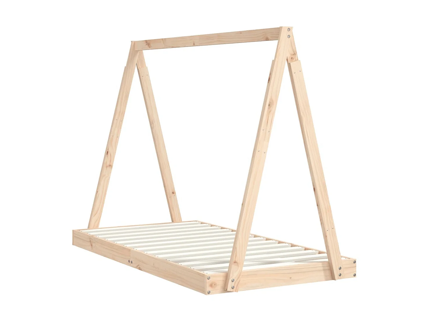 Cama 80x160 cm para niños madera maciza de pino ES14555