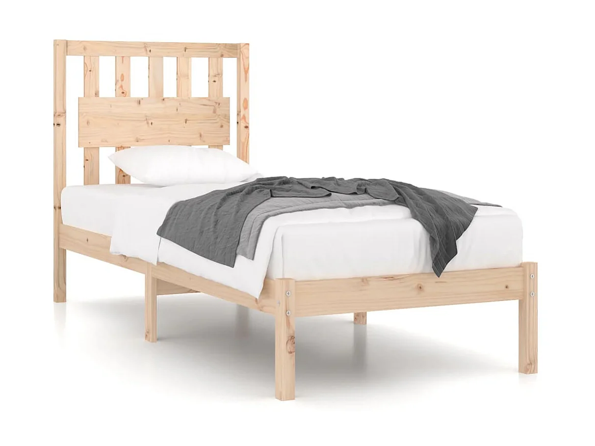 Cama solteiro 90x190 cm pinho maciço PT626444