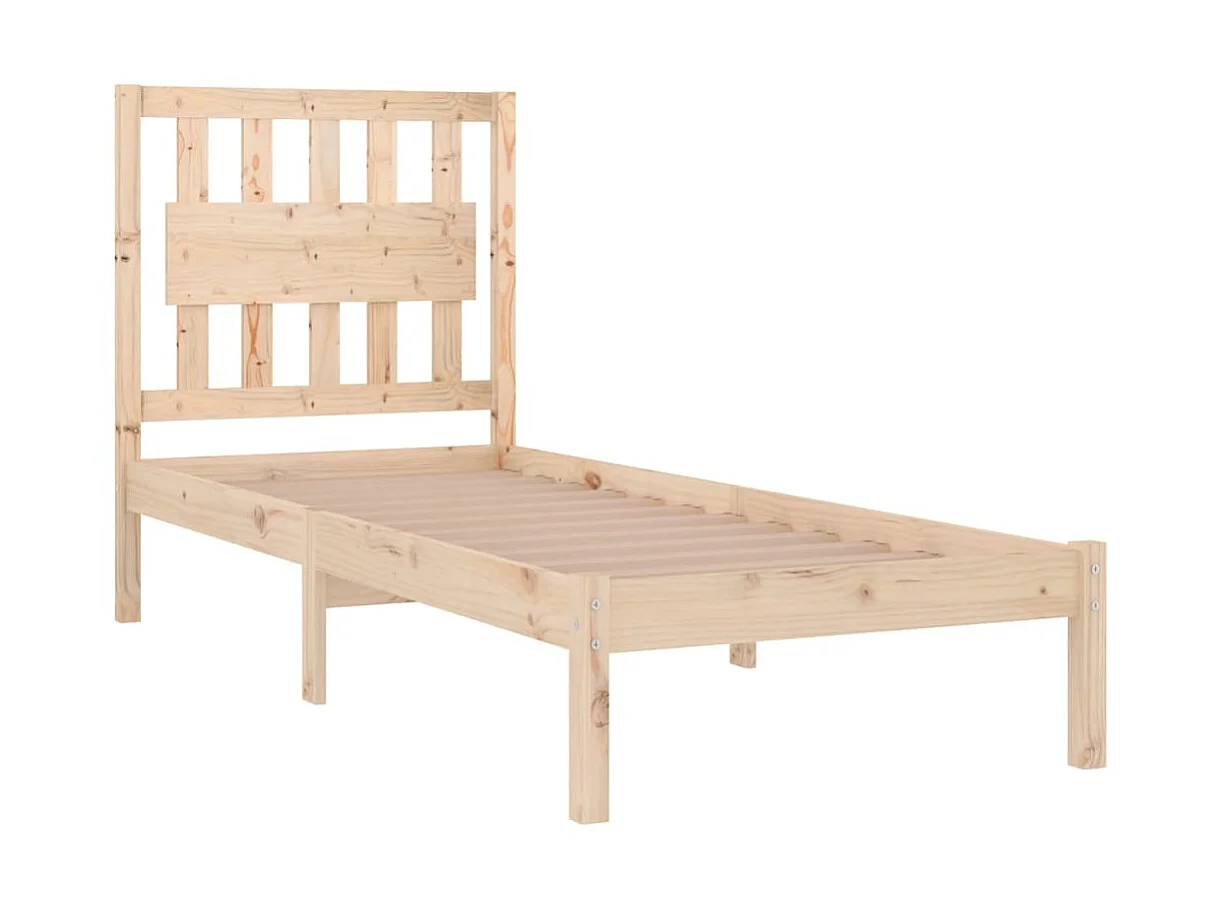 Cama solteiro 90x190 cm pinho maciço PT626444