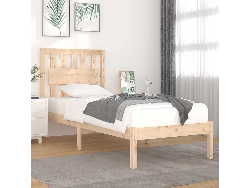 Bedframe massief grenenhout 90x190 cm NL32153