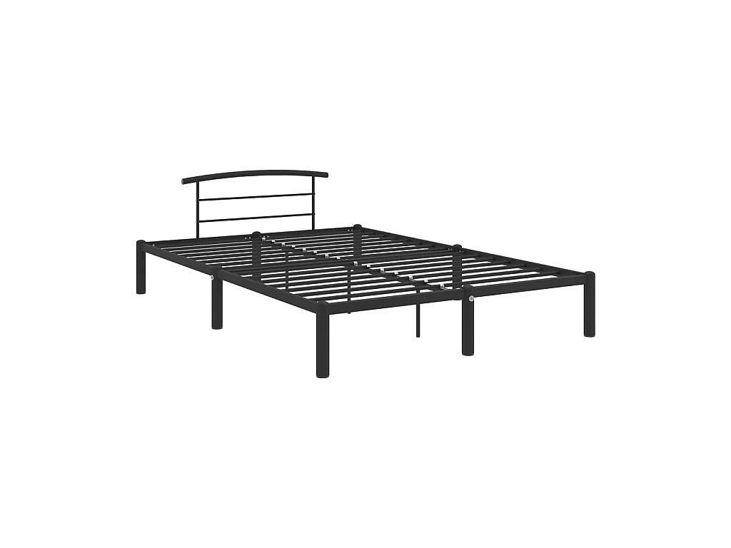 Cama 140x200 cm de metal negro ES24336