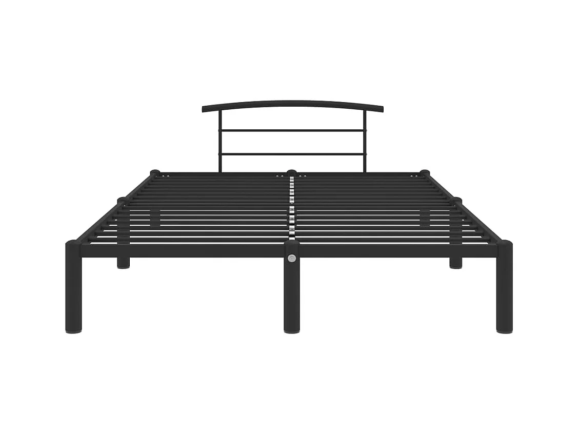 Cama 140x200 cm de metal negro ES24336