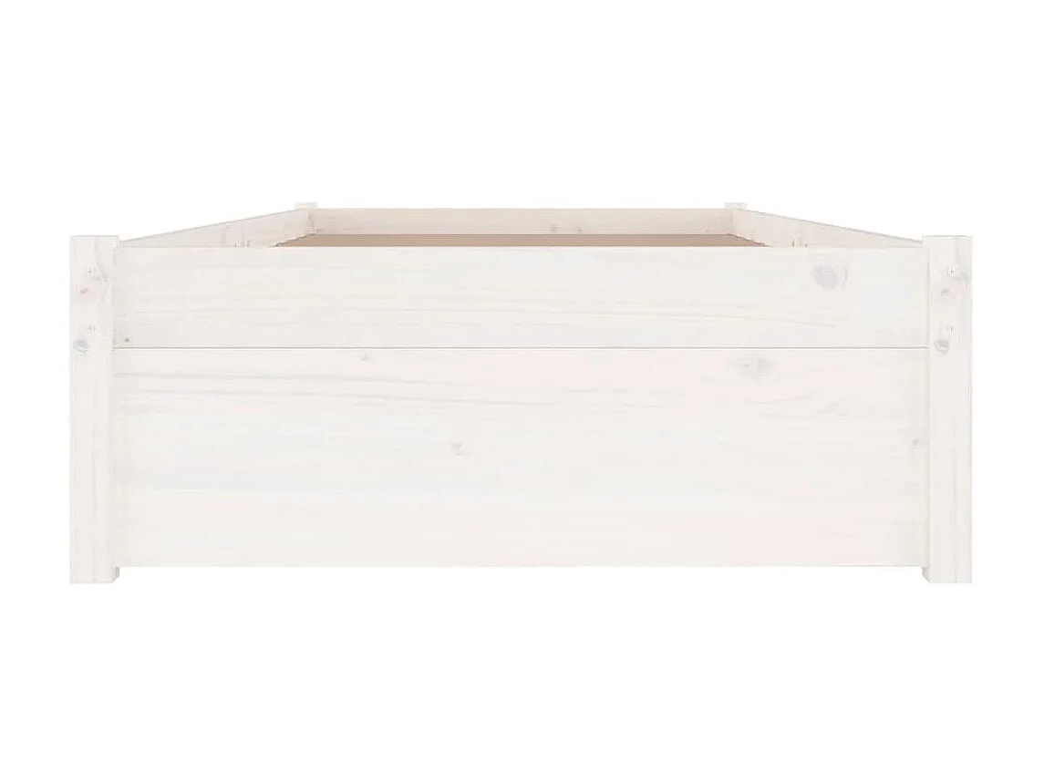 Lit-90x200 cm avec tiroirs Blanc EGGB70167