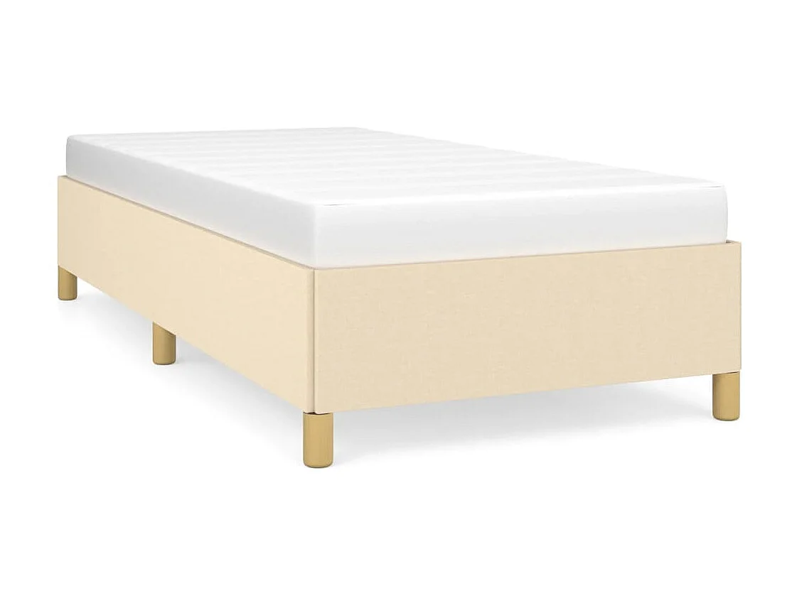 Lit-80x200 cm Crème Tissu EGGB73152