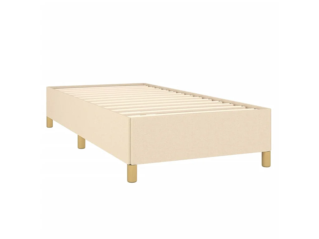 Lit-80x200 cm Crème Tissu EGGB73152