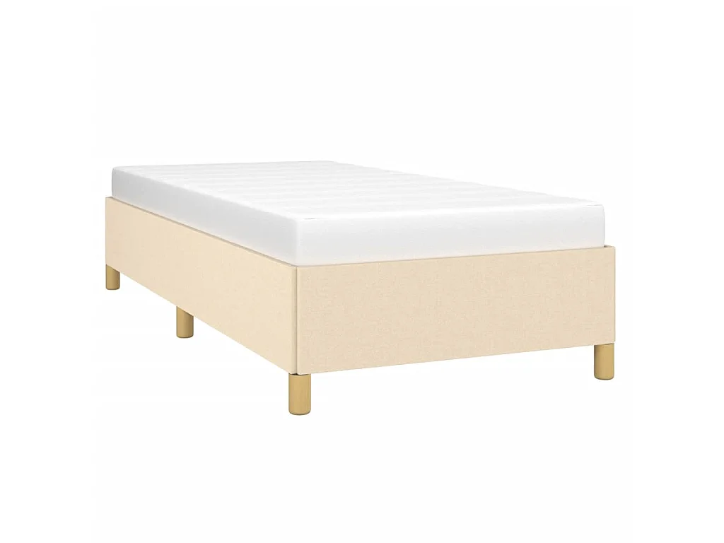 Lit-80x200 cm Crème Tissu EGGB73152