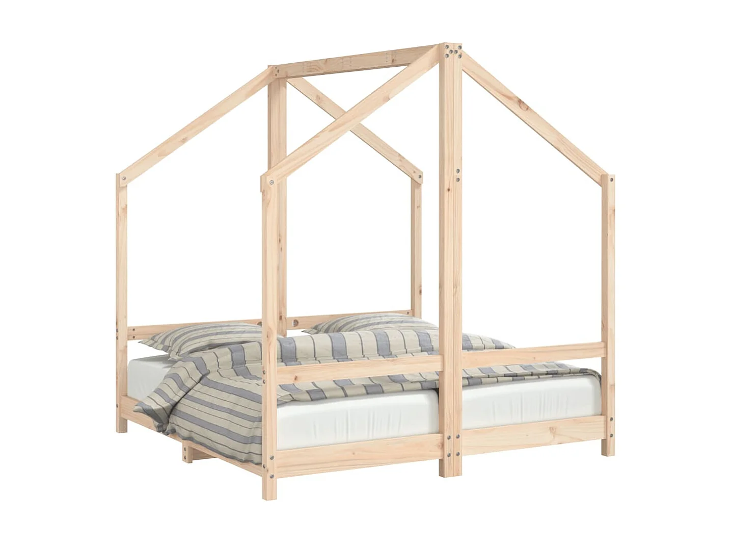 Cama infantil 2x(70x140) cm pinho maciço PT177641